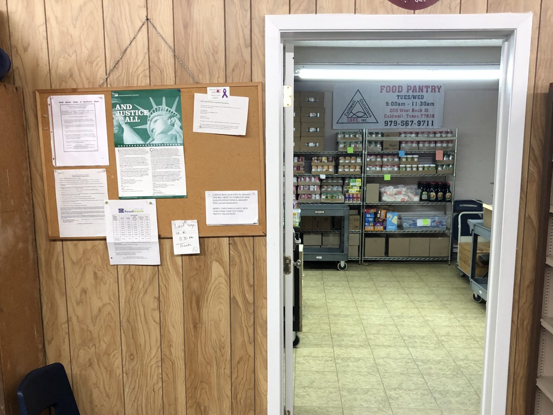 Caldwell Christians Care Food Pantry